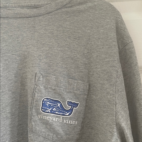 Vineyard Vines Gray Long Sleeve Tee - Picture 4 of 7